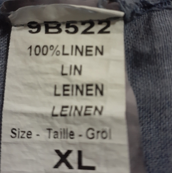 Piazza Del Tempio Made in Italy Women's Size XL Sleeveless Linen Dress Blue - Picture 6 of 6